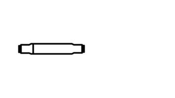 Looping animation of a pen marker, symbolizing highlighting, drawing, or creative sketching activities video