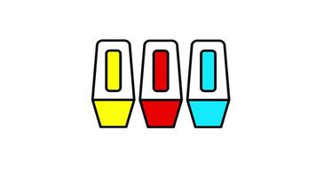 Looping animation of a pen marker, symbolizing highlighting, drawing, or creative sketching activities video