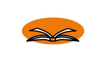 Looping animation of stacked books symbolizing knowledge, education, and learning resources video