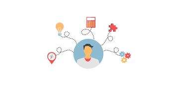 4K Animation Creative Thinking and Problem Solving video