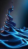 hipnotizante 3d espiral líquido forma fundo animação video