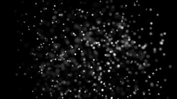 Abstract particle cloud on dark background. Seamless loop. video