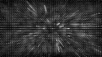 Abstract dotted radial pattern in grayscale looping animation video