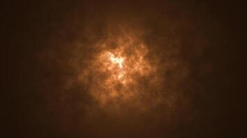 Journey into space, flying through a nebula to the sun video