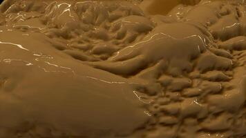High quality liquid chocolate background animation in slow motion video