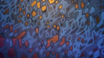 The movement of the blue, orange and black layers using turbulent noise video