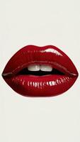 a red lipstick with the word latte on it photo