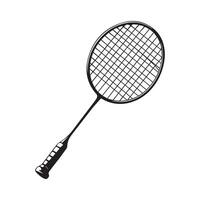 Badminton racket illustration vector