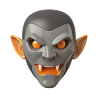 3D Render of a Scary Vampire Face png