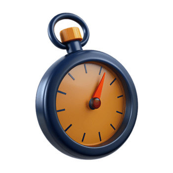 3d rendere di un' cartone animato orologio viso png