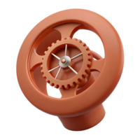 3D Render of a Cog Wheel Mechanism png