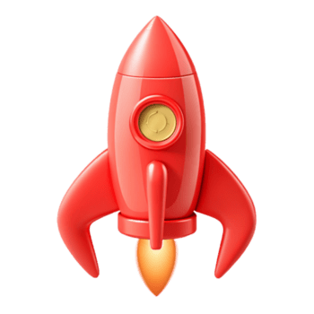 rosso razzo nave con fiamme assunzione via png