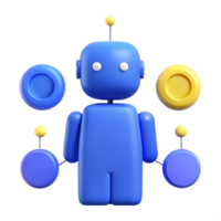 3D Robot Model with Connected Circular Elements png