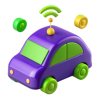 Connected Toy Car with Wireless Signal png