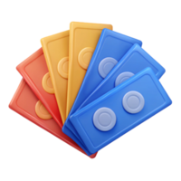 Colorful Stacked Rectangular Shapes with Circular Indents png