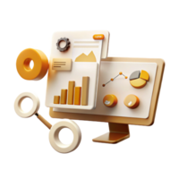 Data Analytics Dashboard with Charts and Graphs png