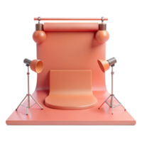 3D Render of a Simple Product Photography Studio Setup png