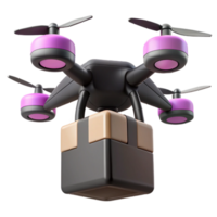 Drone Delivery Package Transportation by Unmanned Aerial Vehicle png