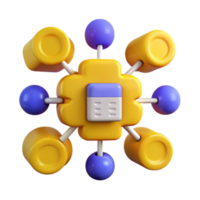 Connected Network with Nodes and Data Points png