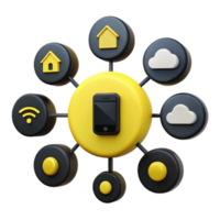 Smart Home Automation Connecting Devices and Controlling with a Smartphone png