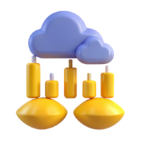 Cloud Computing Architecture Connecting Servers with Cloud Infrastructure png