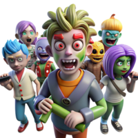 Cartoon Characters, 3D Animation, Fun Group, Colorful Characters, Imaginary Friends, Digital Art, Funny Expressions, Virtual World, Playful Design, Creative Concept png