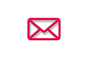 Colorful 3D illustration of a mail icon envelope symbol. Perfect for communication, email, and messaging graphics. png