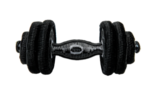 Image of black dumbbell isolated on transparent background. perfect for fitness, exercise, and gym concepts in stock photos. png