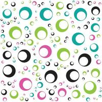 Abstract random circles seamless pattern on white background vector