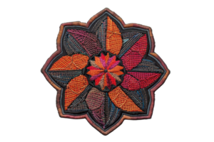 Intricate colorful mandala design with vibrant patterns and textures, perfect for artistic, spiritual, and decorative use. png