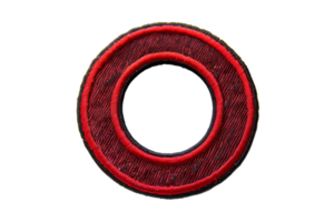 3D-rendered red circular ring on transparent background, ideal for design, art projects, or visual compositions. png