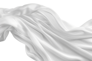 White fabric texture background image with flowing and smooth material creating soft, elegant folds perfect for backgrounds or design projects. png