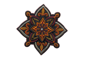 Intricate mandala with vibrant patterns and colors, perfect for art lovers, spiritual designs, and decorative elements. png