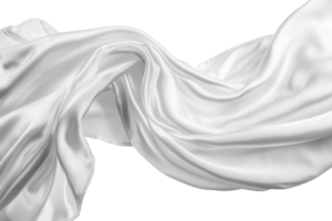 écoulement blanc en tissu capturé dans mouvement, parfait pour arrière-plans, textures, ou conception projets. haute résolution et nettoyer mise en page. png
