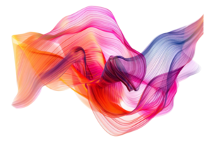 Vibrant abstract digital art with colorful swirling lines creating a dynamic, flowing visual effect. Perfect for modern and creative projects. png