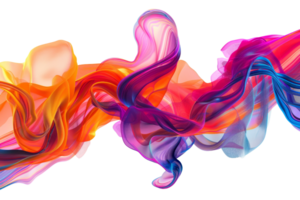 Vibrant abstract digital art featuring colorful swirling shapes and fluid lines, perfect for creative backgrounds and graphic design projects. png
