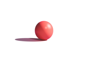 A red ball is shown in a white background. The ball is the main focus of the image, and it is in motion. The red color of the ball creates a sense of energy and excitement png