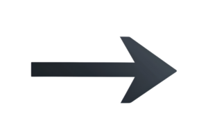 A black arrow pointing to the right. The arrow is long and thin. It is the only object in the image png