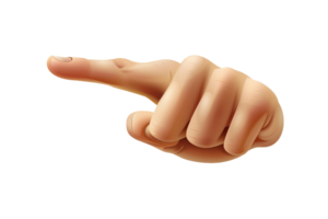 A hand pointing to the right. The hand is the main focus of the image, and the direction it is pointing to is emphasized. The image has a simple and straightforward concept png
