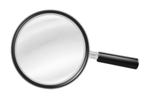 un aumentador vaso es mostrado en un negro y blanco foto. el imagen es de un simple, aún elegante diseño. el negro y blanco color esquema da el imagen un clásico y eterno sensación png
