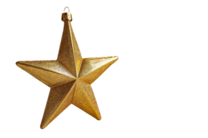 A gold star with glitter on it is sitting on a white background. The star is the main focus of the image, and it is shining brightly. The glitter adds a sense of sparkle and glamour to the star png