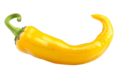 beschwingt Gelb Chili Pfeffer isoliert auf transparent Hintergrund. frisch produzieren Ideal zum Kochen, Gartenarbeit, und würzig Geschmack Enthusiasten. png