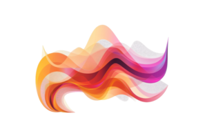 A colorful wave with a white background. The wave is made up of different colors and has a lot of detail. It looks like it's moving and has a lot of energy png
