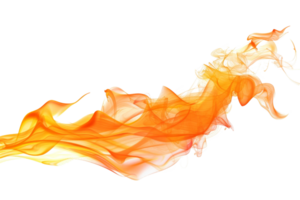 The orange flame is long and thin, with a bright orange hue. It is dancing in the air, creating a sense of movement and energy. The flame is the focal point of the image png