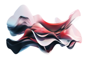 A wave of color and texture that is abstract and dynamic. The colors are red, white, and black, and the texture is rough and uneven. The image has a sense of movement and energy png