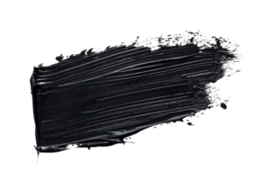 Abstract black paint stroke on a transparent background. Minimalistic design perfect for modern art, posters, and graphic design projects. png