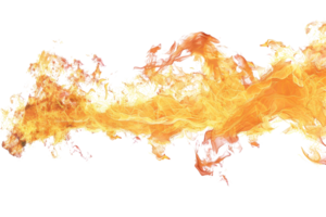 Dynamic high-resolution image of a vibrant orange and yellow flame burst, perfect for backgrounds, overlays, and creative design projects. png