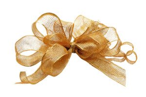 A gold ribbon with a bow on it. The ribbon is shiny and has a gold color. The ribbon and bow are arranged in a way that creates a sense of elegance and sophistication png