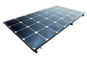 High-efficiency solar panel with sleek design, perfect for renewable energy projects, sustainable initiatives, and green technology solutions. png