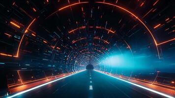 A High-Speed Journey Through a Network of Information and Light. video